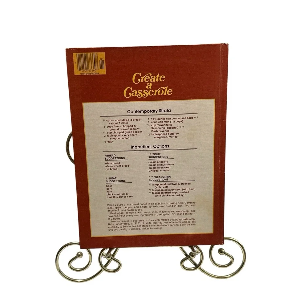 1977 Hardcover Better Homes & Gardens All Time Favorite Casserole Recipes Book,